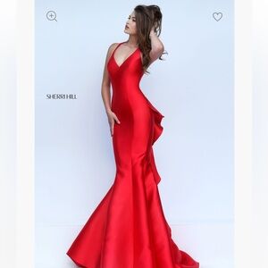 Red Sherri Hill Prom Dress